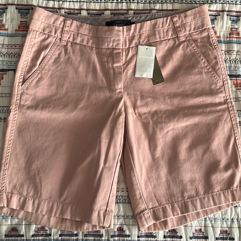 J. Crew pink Chino shorts